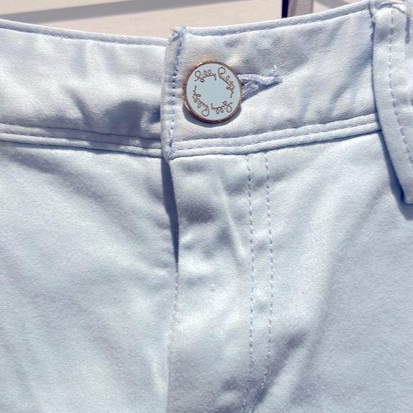 Lilly Pulitzer | Light Blue Painted Floral Pants | Size 4 | Playful & Chic - Picture 2 of 6